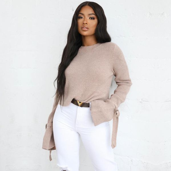 2021 women casual flare pullovers sweater solid color bow tie long sleeve stretch slim autumn winter new fashion ladies vnqc, White;black
2021 women casual flare pullovers sweater solid color bow tie long sleeve stretch slim autumn winter new fashion ladies vnqc, White;black