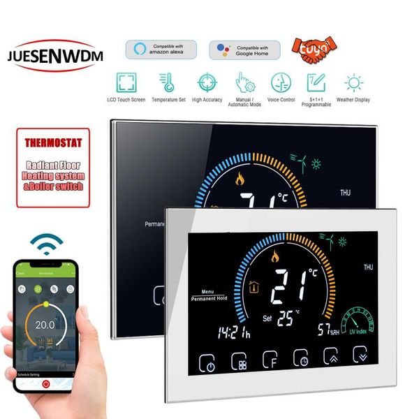 smart home control dual sensor big screen application tuya wifi thermostat for water heating system, electrical floor heating,hydronic valve
smart home control dual sensor big screen application tuya wifi thermostat for water heating system, electrical floor heating,hydronic valve
