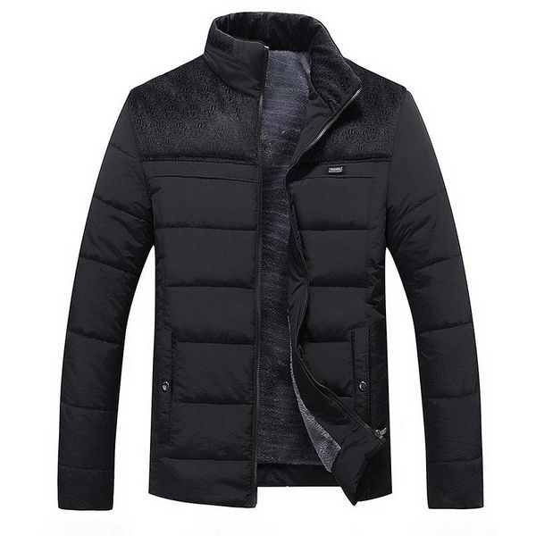 men's jackets middle aged casual down cotton coat plush thickened warm dad's stand collar, Black;brown
men's jackets middle aged casual down cotton coat plush thickened warm dad's stand collar, Black;brown