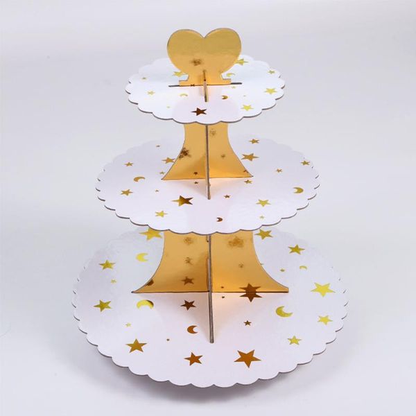 other bakeware cake stand decoration triple layer dessert holder foldable disposable wedding party paper birthday display shelf
other bakeware cake stand decoration triple layer dessert holder foldable disposable wedding party paper birthday display shelf