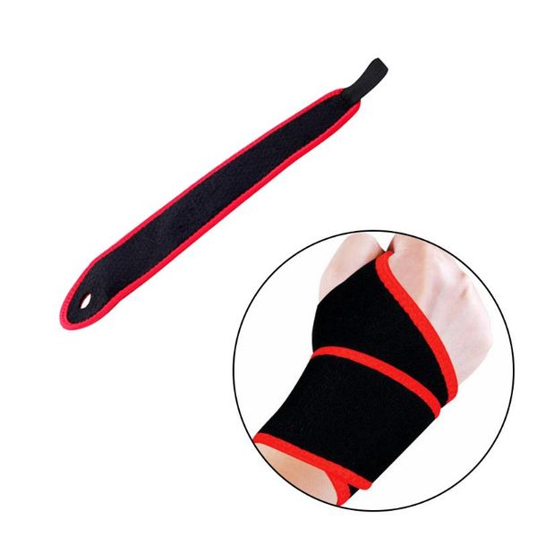 wrist support brace protective palm guard bandage band for exercise recovery, Black;red
wrist support brace protective palm guard bandage band for exercise recovery, Black;red