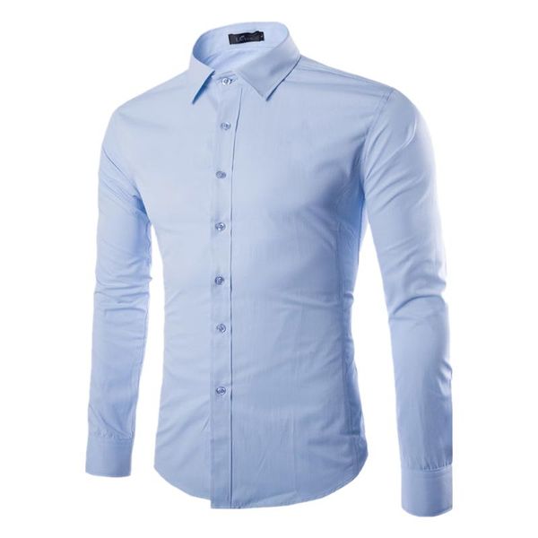 2021 long sleeve slim fit mens lapel shirt multi color men's comfy blouse casual business dress shirts button-front, White;black
2021 long sleeve slim fit mens lapel shirt multi color men's comfy blouse casual business dress shirts button-front, White;black