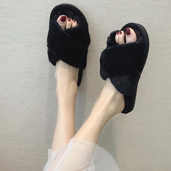 slippers casual flat shoes female flock low slides winter footwear fur flip flops slipers women luxury plush 2021 massage rubber, Black
slippers casual flat shoes female flock low slides winter footwear fur flip flops slipers women luxury plush 2021 massage rubber, Black