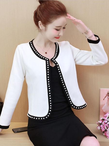 women's jackets spring cardigan jacket small fragrant wind short sweater women shawl pearl button knit coat vestidos, Black;brown
women's jackets spring cardigan jacket small fragrant wind short sweater women shawl pearl button knit coat vestidos, Black;brown