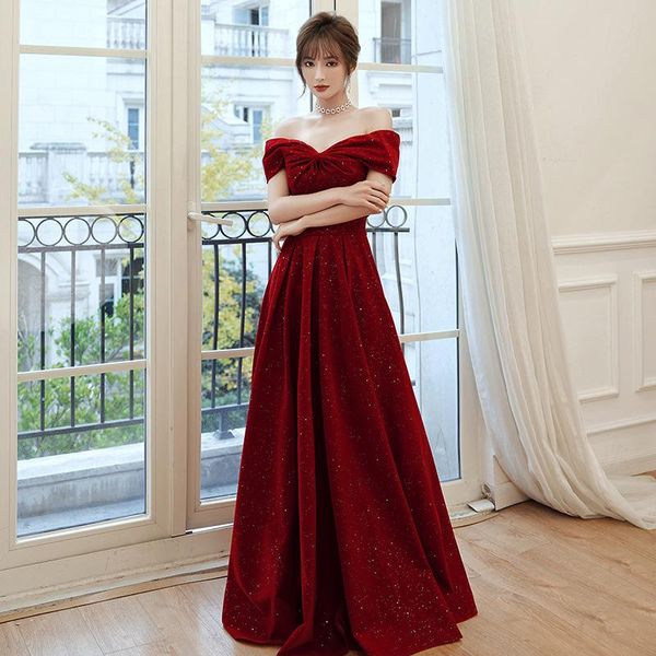 ethnic clothing burgundy engagement slash neck backless women cheongsam elegant bowknot maxi dress gown fairy bling sequins pleated vestidos, Red
ethnic clothing burgundy engagement slash neck backless women cheongsam elegant bowknot maxi dress gown fairy bling sequins pleated vestidos, Red
