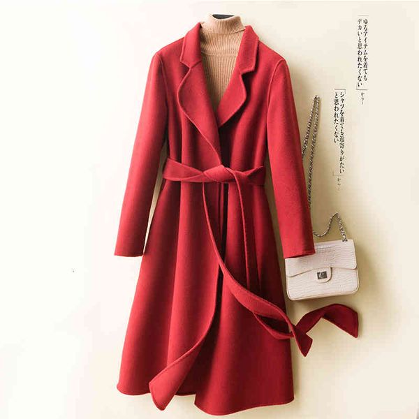 women's wool & blends winter 100% coats women autumn double-sided en jackets belt long black jacket famale casaco feminino inverno sqq2
women's wool & blends winter 100% coats women autumn double-sided en jackets belt long black jacket famale casaco feminino inverno sqq2