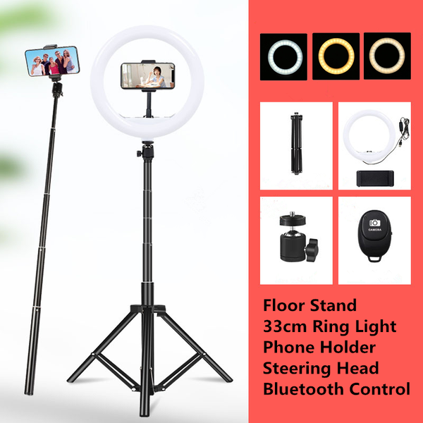 13 inch ring light 33cm with tripod stand selfie stick pgraphy lighting rim of lamp for video p studio live broadcast
13 inch ring light 33cm with tripod stand selfie stick pgraphy lighting rim of lamp for video p studio live broadcast
