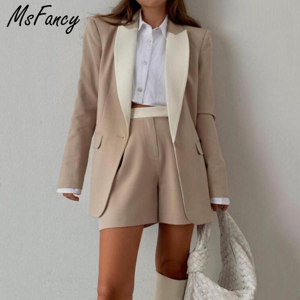women's suits & blazers msfancy fall design blazer women 2021 single button tailleur femme elegant official lady jacket casual outfit, White;black
women's suits & blazers msfancy fall design blazer women 2021 single button tailleur femme elegant official lady jacket casual outfit, White;black