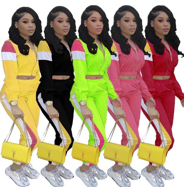 2021 spring safari style women tracksuit patchwork zipper up long sleeve pencil pants suits two piece sporting outfit 4color, Gray
2021 spring safari style women tracksuit patchwork zipper up long sleeve pencil pants suits two piece sporting outfit 4color, Gray