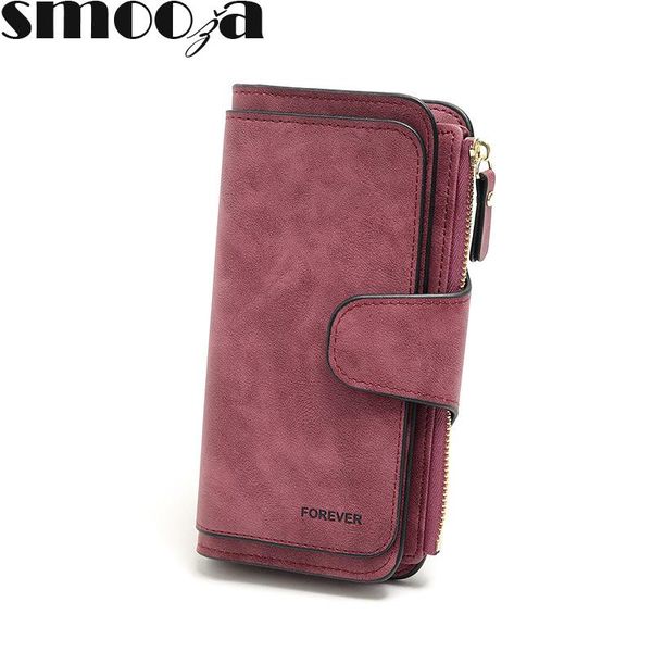 wallets smooza solid pu leather women designer zipper long red pink card holder ladies purse money bag, Red;black
wallets smooza solid pu leather women designer zipper long red pink card holder ladies purse money bag, Red;black