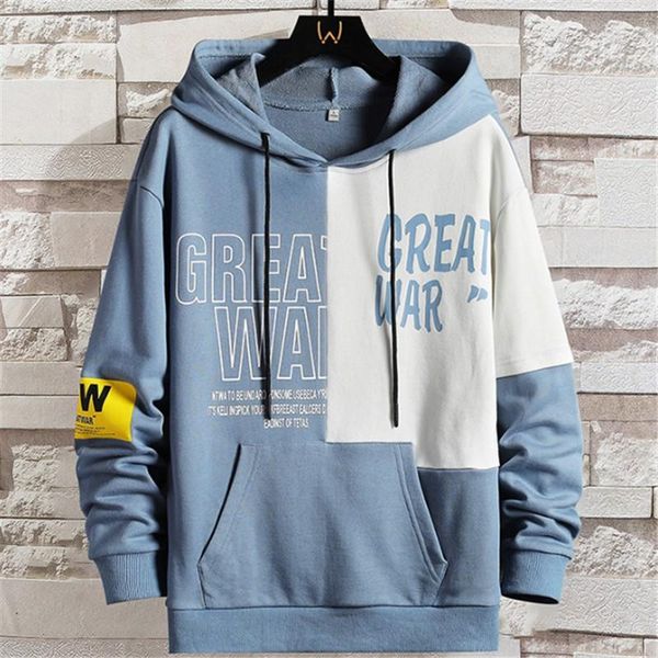 men's hoodies & sweatshirts 2021 fall trend color contrast hooded sweatshirt male personality handsome cotton bottoming shirt for men, Black
men's hoodies & sweatshirts 2021 fall trend color contrast hooded sweatshirt male personality handsome cotton bottoming shirt for men, Black