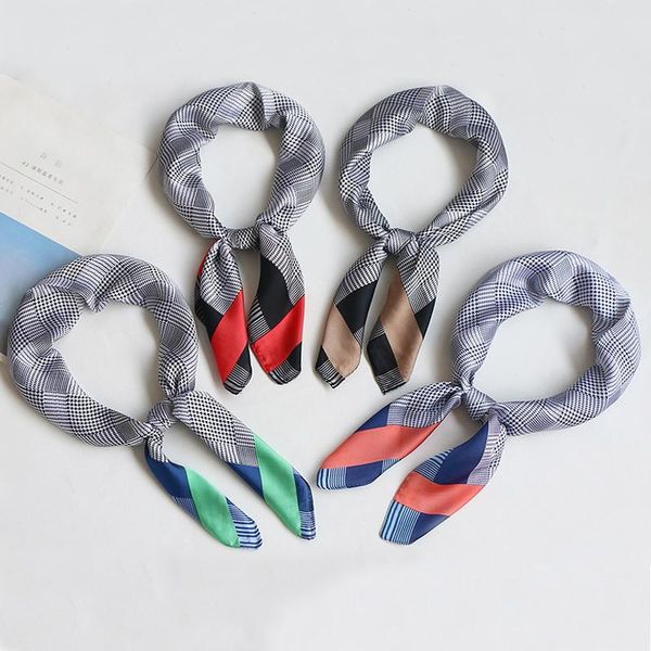 scarves 2021 summer silk scarf square women shawls and wraps fashion office small hair neck hijabs foulard 70*70cm, Blue;gray
scarves 2021 summer silk scarf square women shawls and wraps fashion office small hair neck hijabs foulard 70*70cm, Blue;gray