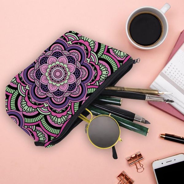 cosmetic bags & cases mandala flower pattern women's hold in hand multifunction bag storage mobile phone school mini pencil case
cosmetic bags & cases mandala flower pattern women's hold in hand multifunction bag storage mobile phone school mini pencil case