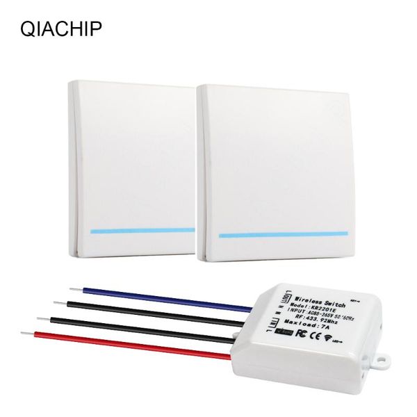 qiachip ac 220v 1 ch wall panel wireless remote control switch smart home room + universal ac 85-265v remote control receiver
qiachip ac 220v 1 ch wall panel wireless remote control switch smart home room + universal ac 85-265v remote control receiver