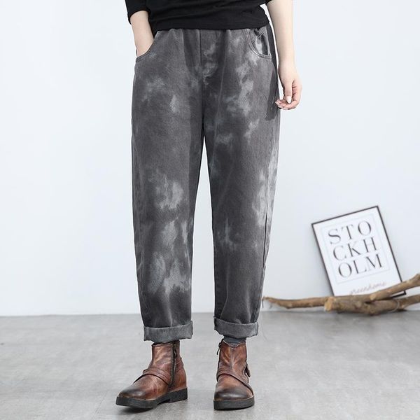 women's pants & capris women cotton dye 2021 spring vintage harem big size pockets elastic waist fashion loose trousers, Black;white
women's pants & capris women cotton dye 2021 spring vintage harem big size pockets elastic waist fashion loose trousers, Black;white