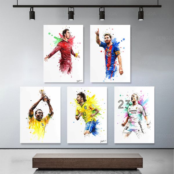 world cup football star posters and prints soccer players figures canvas painting watercolor wall art for living room home decor
world cup football star posters and prints soccer players figures canvas painting watercolor wall art for living room home decor