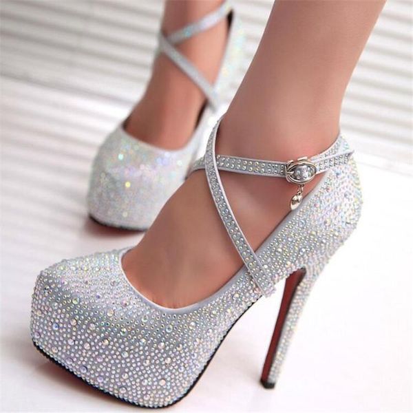 dress shoes 2021 high heels crystal ankle strap platform woman pumps sliver red ladies wedding bride, Black
dress shoes 2021 high heels crystal ankle strap platform woman pumps sliver red ladies wedding bride, Black