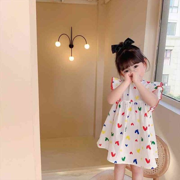 girls children fly sleeve girl dress cotton sleeveless cute heart summer princess dresses lovely clothing, Red;yellow
girls children fly sleeve girl dress cotton sleeveless cute heart summer princess dresses lovely clothing, Red;yellow