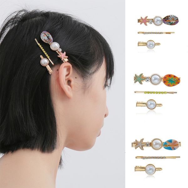 jewelry simple imitation pearl micro inlaid hair ornament femininity sea style printing shell starfish hairpin, Silver
jewelry simple imitation pearl micro inlaid hair ornament femininity sea style printing shell starfish hairpin, Silver