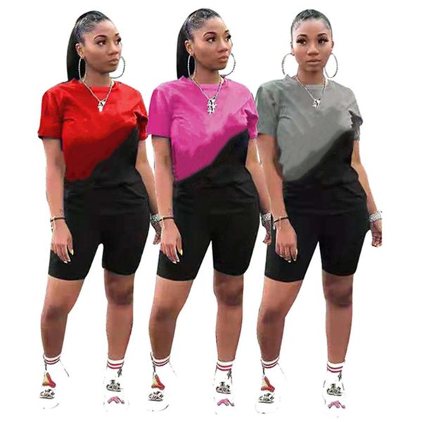 jogger suit women summer tracksuits plus size s-2xl outfits short sleeve t shirts+black shorts pants two piece set letters sportswear casual, Gray
jogger suit women summer tracksuits plus size s-2xl outfits short sleeve t shirts+black shorts pants two piece set letters sportswear casual, Gray