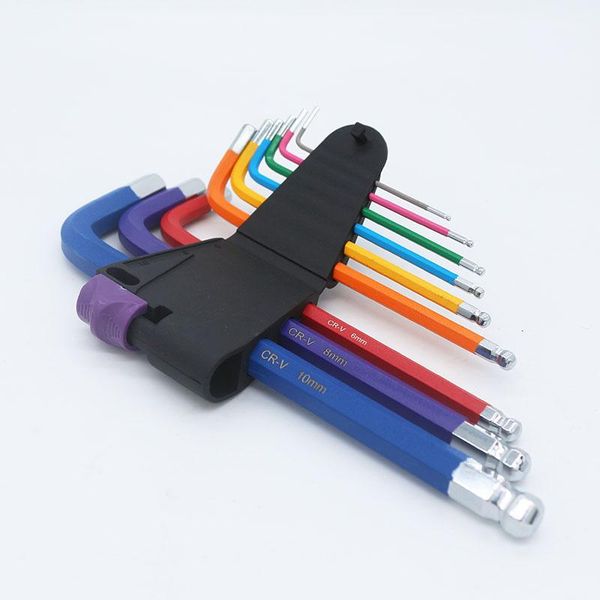 hand tools 9pcs color coded ball-end hex allen key l wrench set torque long metric with sleeve bicycle accessories 1.5mm-10mm
hand tools 9pcs color coded ball-end hex allen key l wrench set torque long metric with sleeve bicycle accessories 1.5mm-10mm