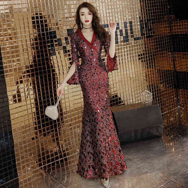 prom luxury boutique occasion dresses annual meeting female 2021 fishtail long red bride toast autumn evening banquet host, Black
prom luxury boutique occasion dresses annual meeting female 2021 fishtail long red bride toast autumn evening banquet host, Black
