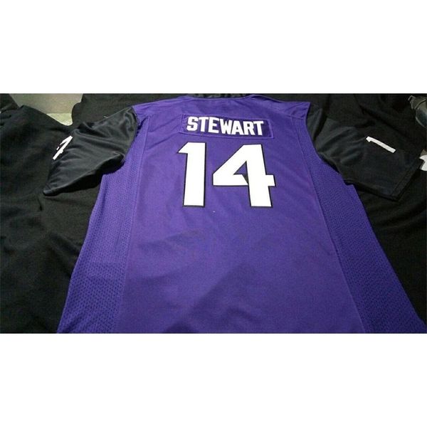 001 #14 purple jarrison stewart tcu horned frogs alumni college jersey or custom any name or number jersey, Black
001 #14 purple jarrison stewart tcu horned frogs alumni college jersey or custom any name or number jersey, Black