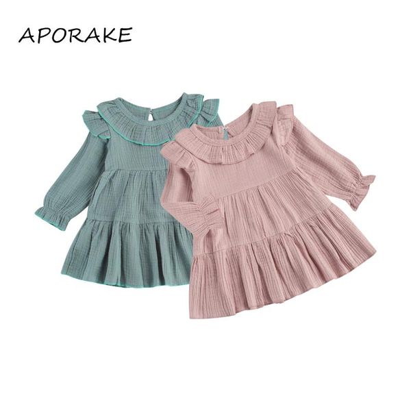 girl's dresses 2021 0-4y toddler baby girl fall dress casual long sleeve round neck solid color ruffle a line loose pleated clothes, Red;yellow
girl's dresses 2021 0-4y toddler baby girl fall dress casual long sleeve round neck solid color ruffle a line loose pleated clothes, Red;yellow