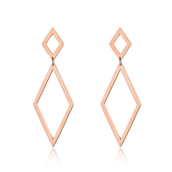 stud trendy rose gold jewelry different sizes rhombus stainless steel earrings for women pendientes mujer moda je18099, Golden;silver
stud trendy rose gold jewelry different sizes rhombus stainless steel earrings for women pendientes mujer moda je18099, Golden;silver