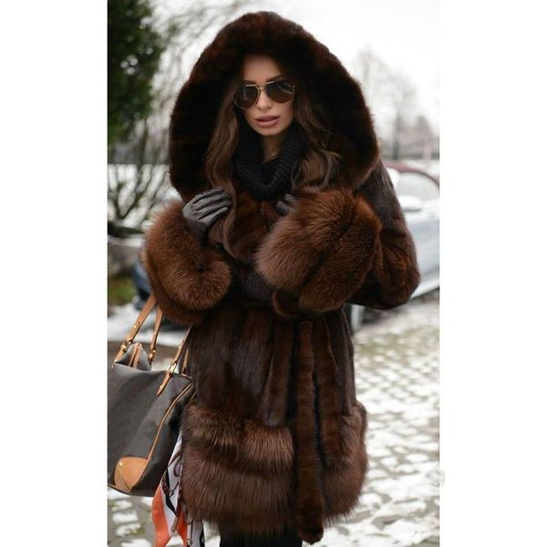 women's fur & faux women coats winter solid fashion cardigan long outwear female luxury hooded sleeve warm thick fluffy jacket, Black
women's fur & faux women coats winter solid fashion cardigan long outwear female luxury hooded sleeve warm thick fluffy jacket, Black