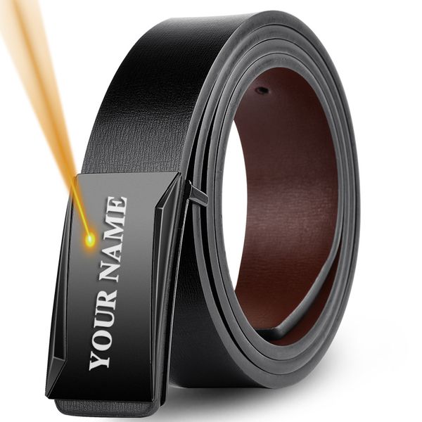 2021 new name of the engraving genuine leather minimalism black soft buckle custom-made male belt for father's day it ide7, Black;brown 
2021 new name of the engraving genuine leather minimalism black soft buckle custom-made male belt for father's day it ide7, Black;brown