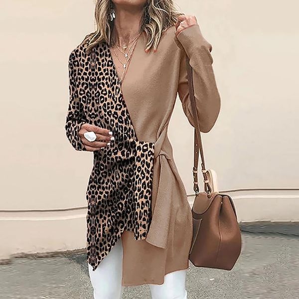 womens leopard print long sleeve and blouses loose shirts v-neck party blusas femininas elegante chemise femme e3, White
womens leopard print long sleeve and blouses loose shirts v-neck party blusas femininas elegante chemise femme e3, White
