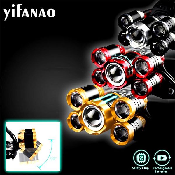8000lums ultra bright led headlamp 5*t6 led headlight 4 mode zoom head lamp rechargeable forehead light use 2*18650 battery
8000lums ultra bright led headlamp 5*t6 led headlight 4 mode zoom head lamp rechargeable forehead light use 2*18650 battery