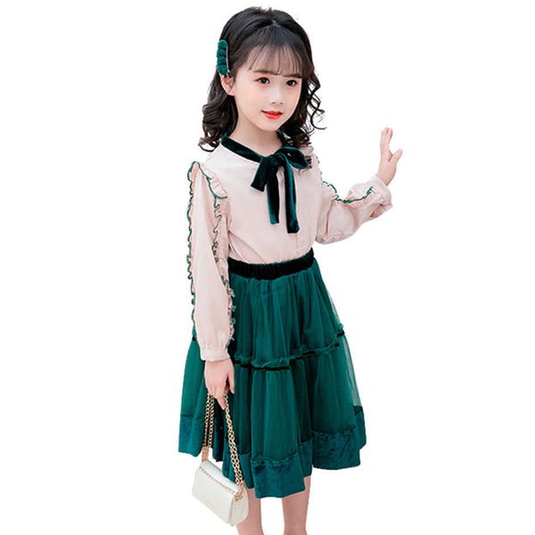 kids clothes patchwork teenage girls clothing blouse + skirt spring autumn kid 210528, White
kids clothes patchwork teenage girls clothing blouse + skirt spring autumn kid 210528, White