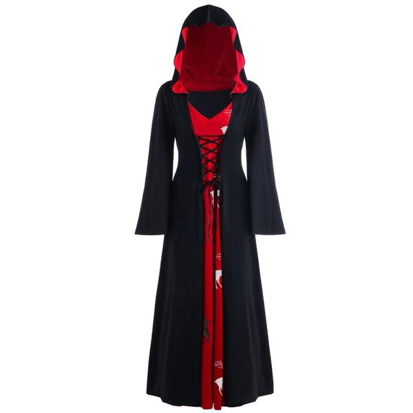 casual dresses women's plus size dress christmas elk hooded lace up patchwork long sleeve old ladies party cosplay vestido rob, Black;gray
casual dresses women's plus size dress christmas elk hooded lace up patchwork long sleeve old ladies party cosplay vestido rob, Black;gray