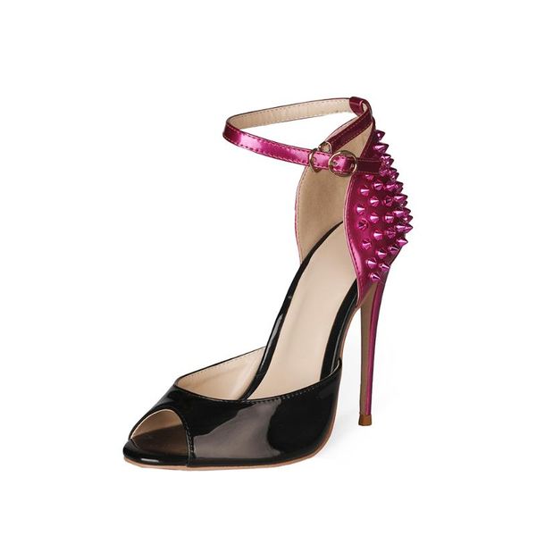 mkkhou fashion sandals women 2021 new summer fish mouth patent leather rivet stiletto high heels large size 34-43, Black
mkkhou fashion sandals women 2021 new summer fish mouth patent leather rivet stiletto high heels large size 34-43, Black