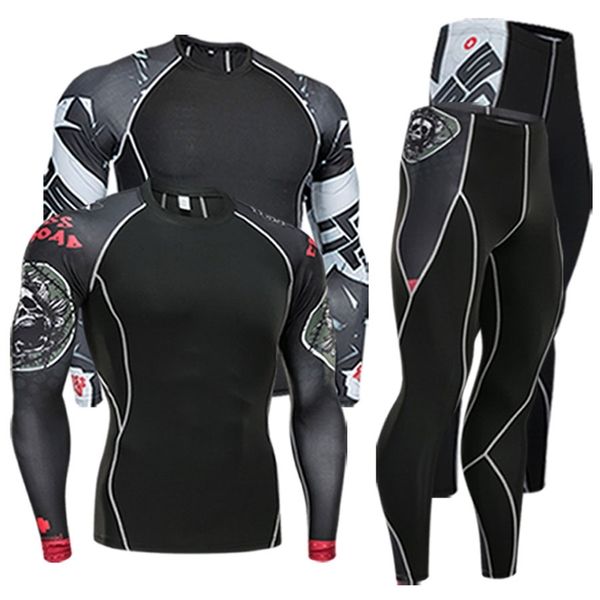 men's clothing compression men t-shirt + leggings rashgard kit long sleeves for fitness man tracksuit thermal underwear base 211108, Black;white
men's clothing compression men t-shirt + leggings rashgard kit long sleeves for fitness man tracksuit thermal underwear base 211108, Black;white