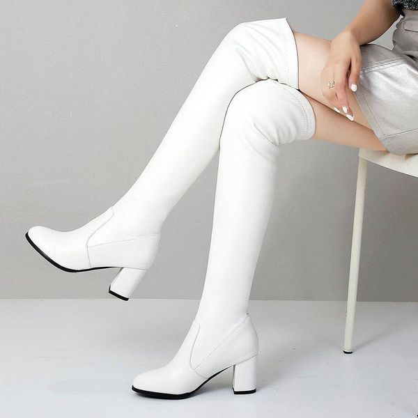 boots 2021 fashion knee high women's winter thick heel stretc long slip on autumn shoes woman plus size 42 43, Black
boots 2021 fashion knee high women's winter thick heel stretc long slip on autumn shoes woman plus size 42 43, Black