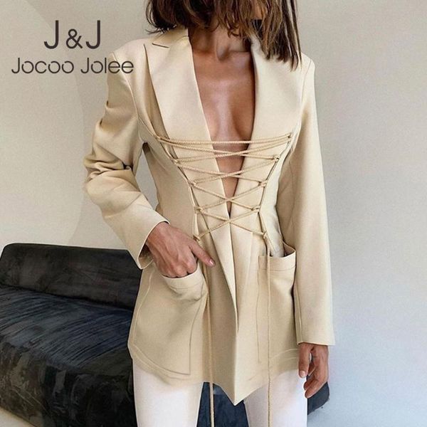 women's suits & blazers female blazer women's suit jackets coat slim cardigan elegant fashion lace up hollowed out leisure long sle, White;black
women's suits & blazers female blazer women's suit jackets coat slim cardigan elegant fashion lace up hollowed out leisure long sle, White;black