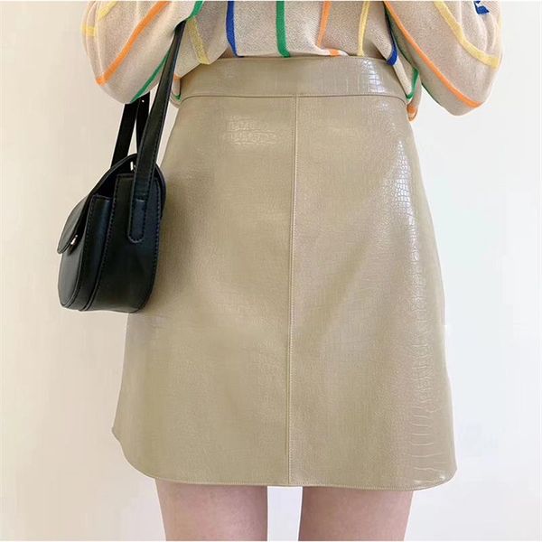 skirts spring fashion solid women pu skirt korean leather mini females elegant ladies package hip high waist, Black
skirts spring fashion solid women pu skirt korean leather mini females elegant ladies package hip high waist, Black