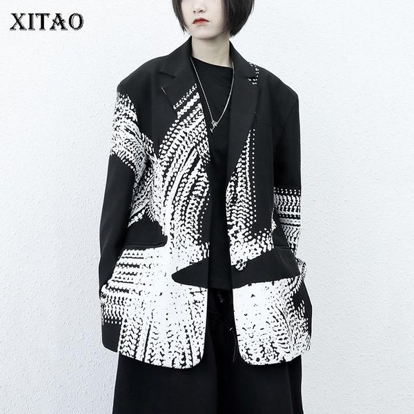 xitao print casual blazer women fashion new style notched collar long sleeve loose personality single breasted pocket coatzy5664, White;black
xitao print casual blazer women fashion new style notched collar long sleeve loose personality single breasted pocket coatzy5664, White;black
