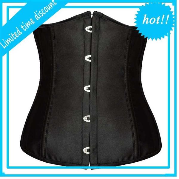 goth satin black corsets lingerie women steel waist training underbust bustiers plus size corselets 8192, Black;white
goth satin black corsets lingerie women steel waist training underbust bustiers plus size corselets 8192, Black;white
