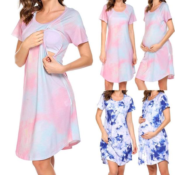 maternity dresses clothes pregnant women dress breastfeeding colorful casual pajamas pregnancy clothing vestidos de mujer casua, White
maternity dresses clothes pregnant women dress breastfeeding colorful casual pajamas pregnancy clothing vestidos de mujer casua, White