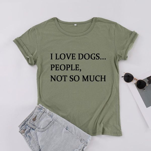 women's t-shirt i love dogs people not so much harajuku mom cotton women tshirt funny letter short sleeve shirt girl round neck tees, White
women's t-shirt i love dogs people not so much harajuku mom cotton women tshirt funny letter short sleeve shirt girl round neck tees, White