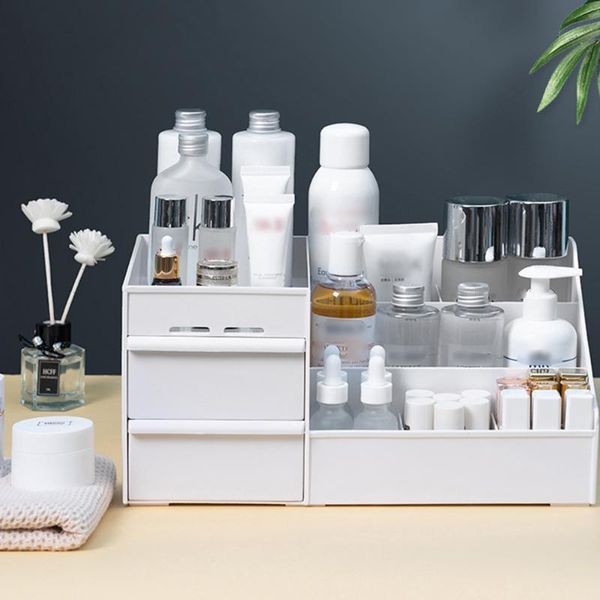 bathroom storage & organization pp clear desk organizer with two sliding drawers individual compartments stationary cosmetics
bathroom storage & organization pp clear desk organizer with two sliding drawers individual compartments stationary cosmetics