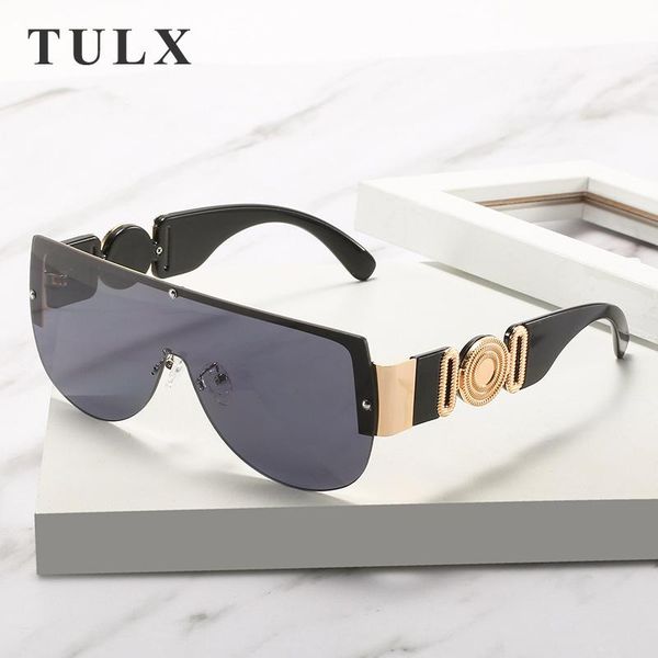 sunglasses oversized pilot women rimless flat black sunglass for men gradient driving eyewear uv400, White;black
sunglasses oversized pilot women rimless flat black sunglass for men gradient driving eyewear uv400, White;black