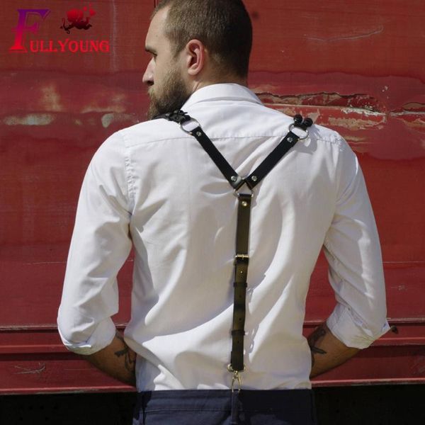 belts fullyoung leather harness mens bondage gay punk adjustable body chest beltmujer wedding garter suspenders, Black;brown
belts fullyoung leather harness mens bondage gay punk adjustable body chest beltmujer wedding garter suspenders, Black;brown
