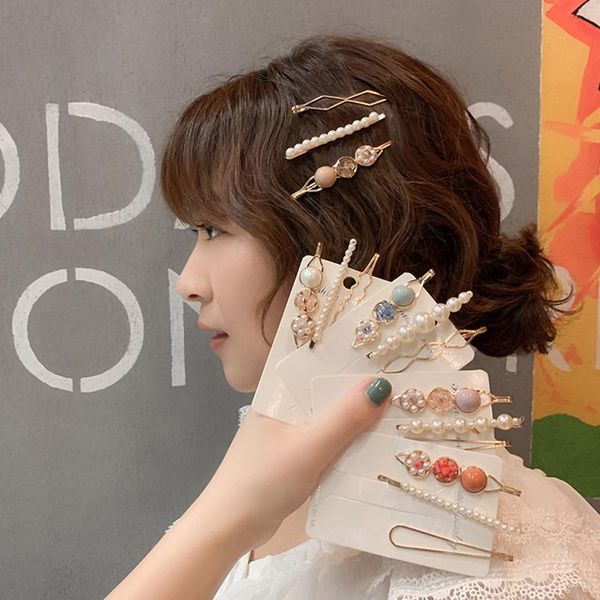 other 3pcs girls pearl hair clip fashion metal clips barrette stick women bobby pins styling accessories, Golden;white
other 3pcs girls pearl hair clip fashion metal clips barrette stick women bobby pins styling accessories, Golden;white