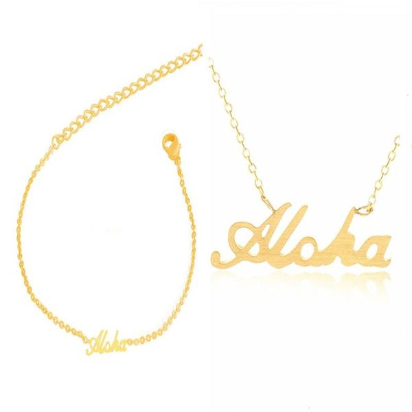 earrings & necklace hawaiian greeting aloha jewelry set stainless steel gold color statement sets for women men children kids girls, Silver
earrings & necklace hawaiian greeting aloha jewelry set stainless steel gold color statement sets for women men children kids girls, Silver