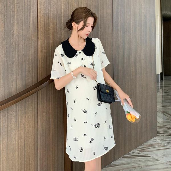 maternity dresses 41911# dress summer short sleeves easy matching loose stylish floral pregnant women mom, White
maternity dresses 41911# dress summer short sleeves easy matching loose stylish floral pregnant women mom, White